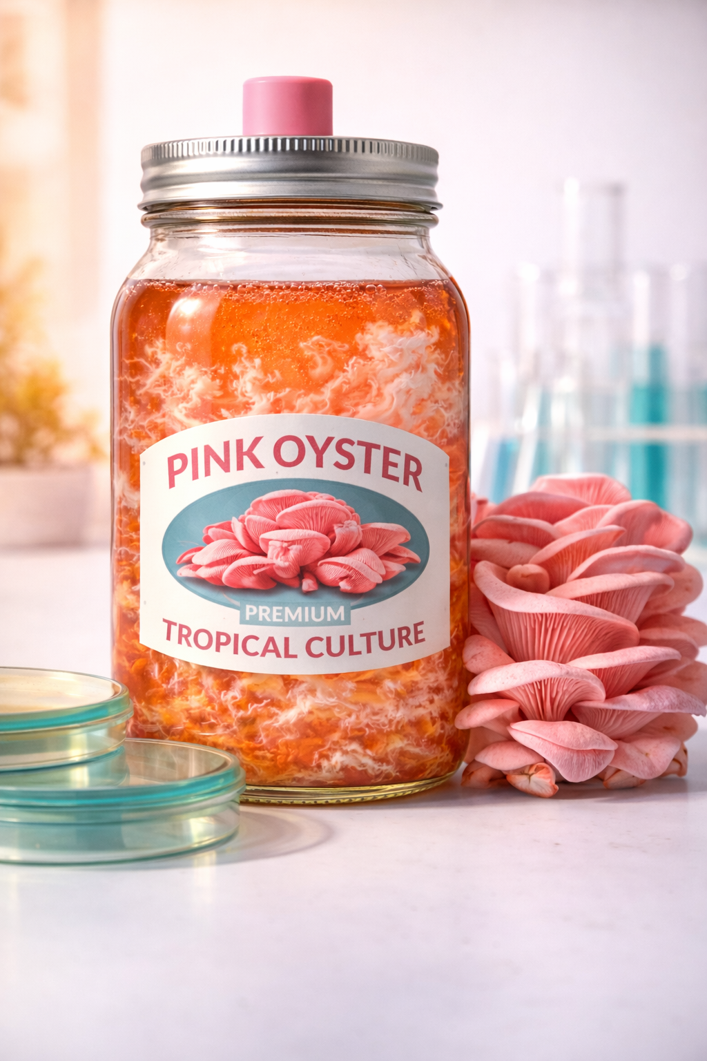 Pink Oyster Tropical Liquid Culture