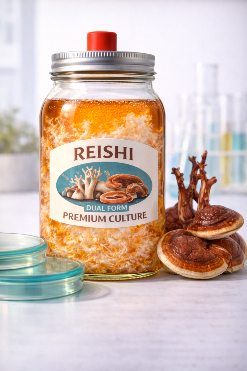 Reishi Ganoderma Lucidum Mycelium Liquid Culture 10ml